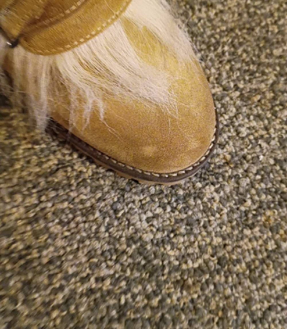 Coach  Kristy Women’s Tan Faux-Fur Slip-On Mules Size 8 - Picture 4 of 11